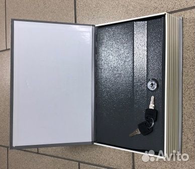 Сейф - книга, металл 2 вида - код/ключ (033724-6)