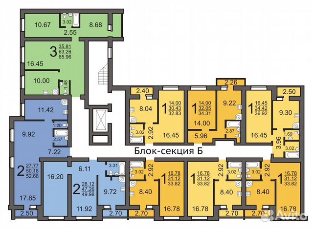 1-к квартира, 38.6 м², 3/10 эт.