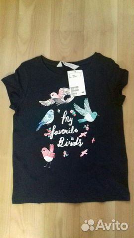 Футболка новая H&M 110-116