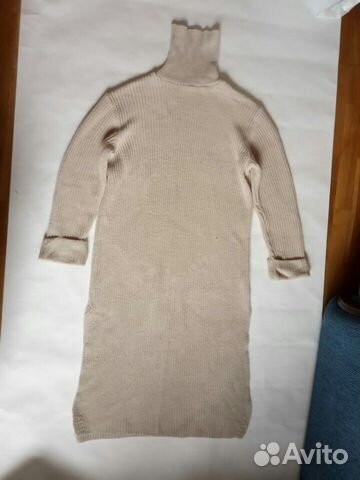 Платье трикотажное бежевое Платье трикотажное бежевое