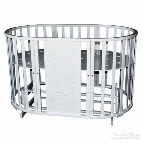 Детская кровать 6в1+универсальный маятник Жираф