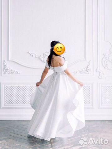 Свадебное платье атласное