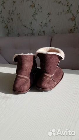 Домашние угги из овечьего меха коричневые Домашние угги из овечьего меха коричневые