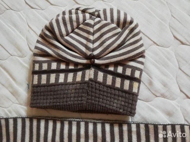 Зимний комплект. шапка и шарф