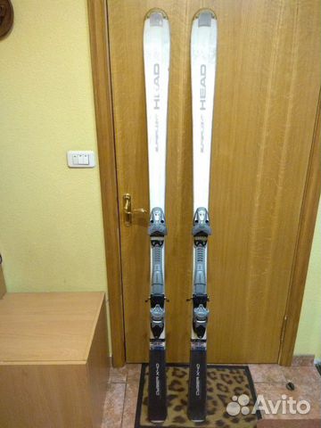 Горные лыжи Head 177см с креплениями и палками