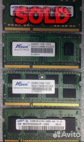 DDR3 DDR2 SO-dimm оперативная память для ноутбука