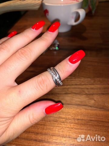 Серебряное кольцо с фианитами