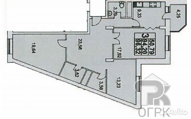 3-к квартира, 96 м², 9/11 эт.