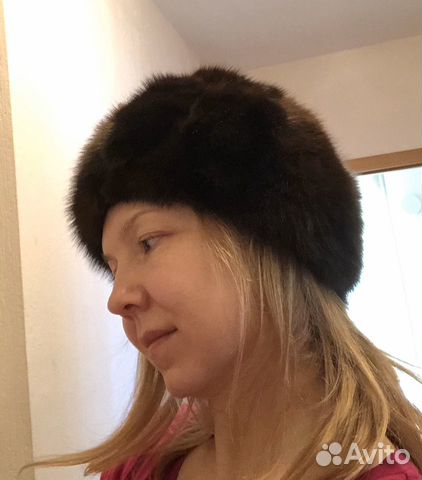 Женская шапка из соболя новая