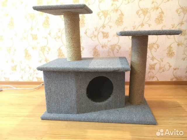 Домик для кошки-когтеточка