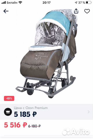 Санки коляска Nika новые с колесиками