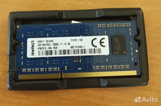 Оперативная память ddr3l 4gb (1600 мгц)