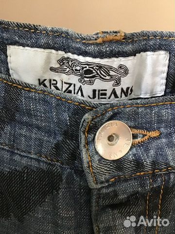 Бермуды Crizia Jeans голубые леопардовые
