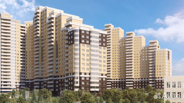 2-к квартира, 68.7 м², 8/25 эт.