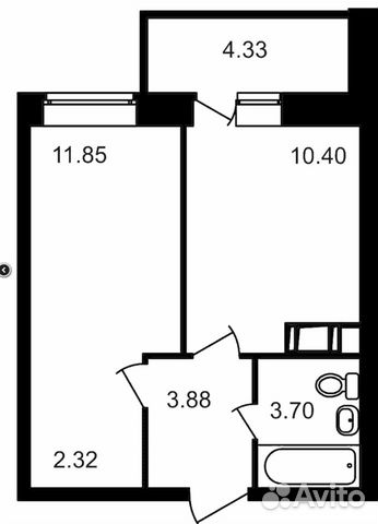 1-к квартира, 36.5 м², 3/17 эт.