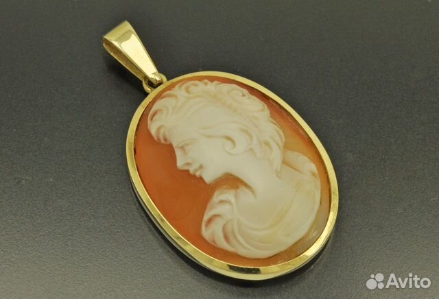 Кулон золото 333 пробы камея Кулон золото 333 пробы камея