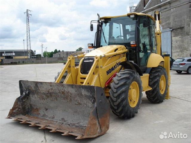 Аренда Услуги Экскаватора Погрузчика Komatsu Аренда Услуги Экскаватора Погрузчика Komatsu