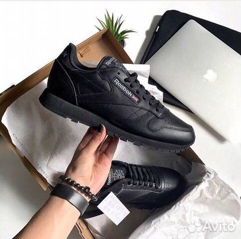 Кроссовки Reebok Classic чёрный белый Кроссовки Reebok Classic чёрный белый