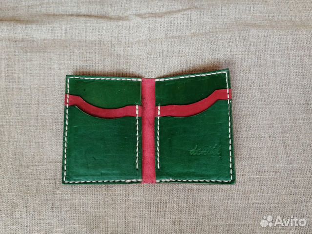 Миникошелек / картхолдер / визитница ручной работы