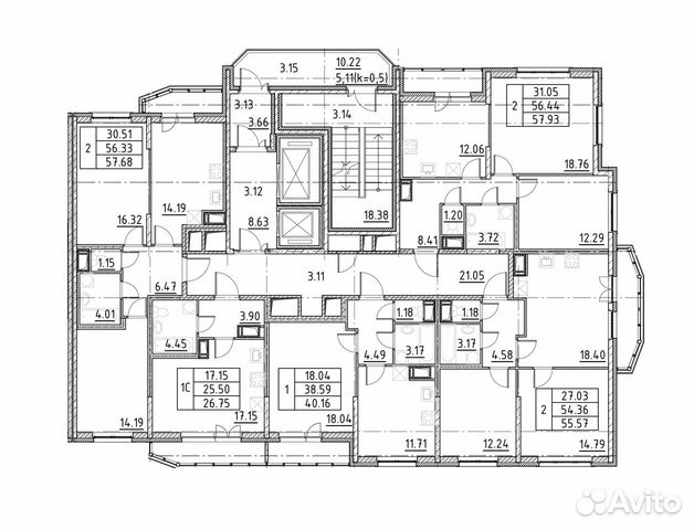 1-к квартира, 41.7 м², 12/19 эт.