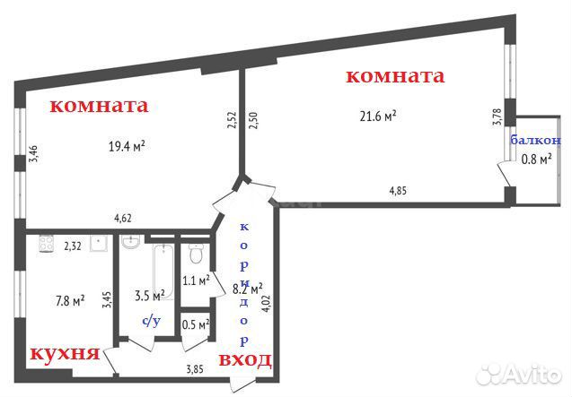недвижимость Калининград Киевская 114