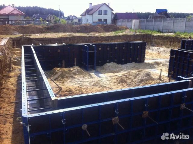Опалубка крупнощитовая для фундамента от завода