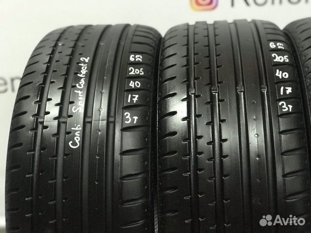 205/40/17 Continental SportContact 2 (7 mm) - 4 шт