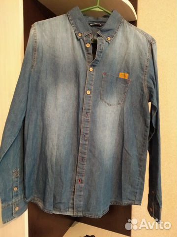 Джинсовая рубашка для мальчика новая