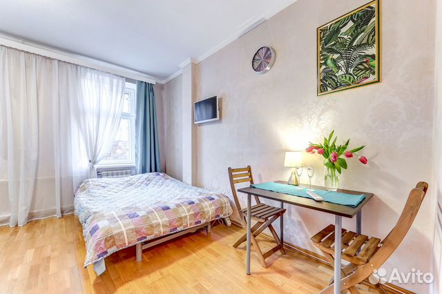 

Квартира-студия, 25 м², 2 кровати