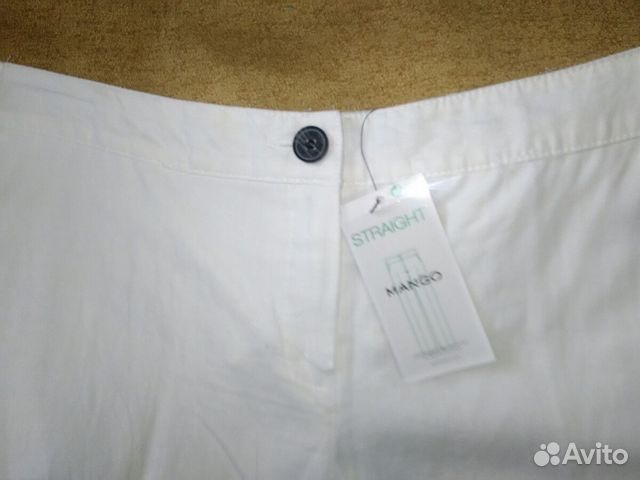 Брюки белые лен+хлопок и топ белый новые Брюки белые лен+хлопок и топ белый новые