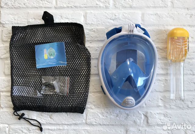 Полнолицевая снорклинг маска для плавания Полнолицевая снорклинг маска для плавания