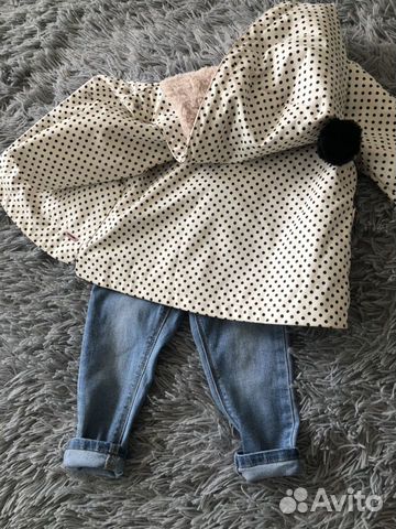 Куртка дождевик Zara + джинсы 1,5-2 года Куртка дождевик Zara + джинсы 1,5-2 года