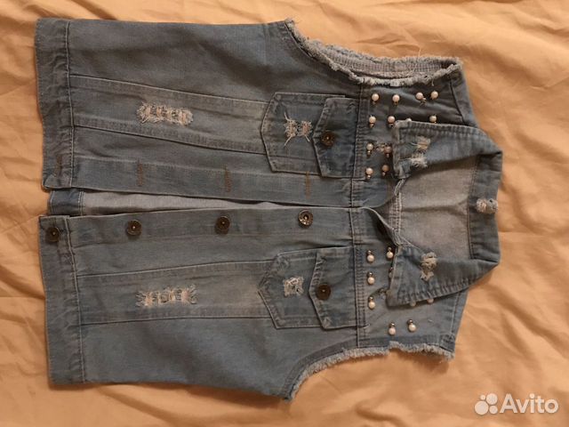 Джинсовая жилетка Джинсовая жилетка