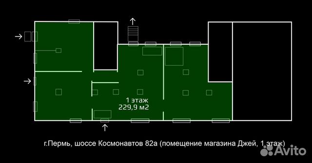 Торговое помещение, 230 м² Торговое помещение, 230 м²