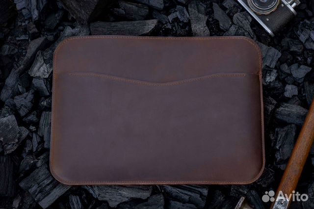 Чехол кожаный для MacBook Шоколад, без клапана Чехол кожаный для MacBook Шоколад, без клапана