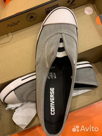 Новые серые слипоны converse 38eur размер
