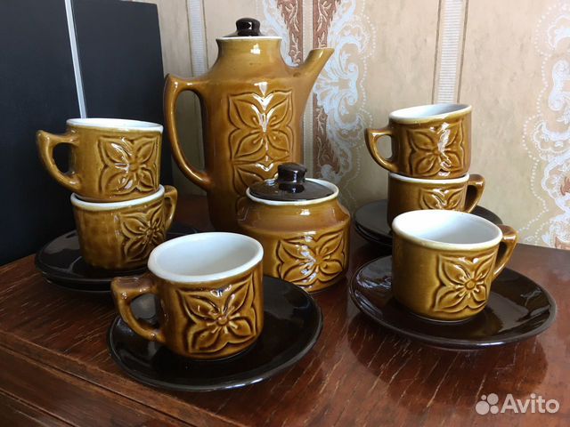 Сервиз кофейный керамический