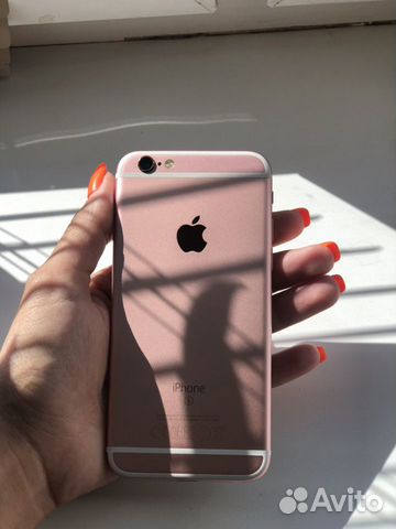 Телефон iPhone 6S rose gold