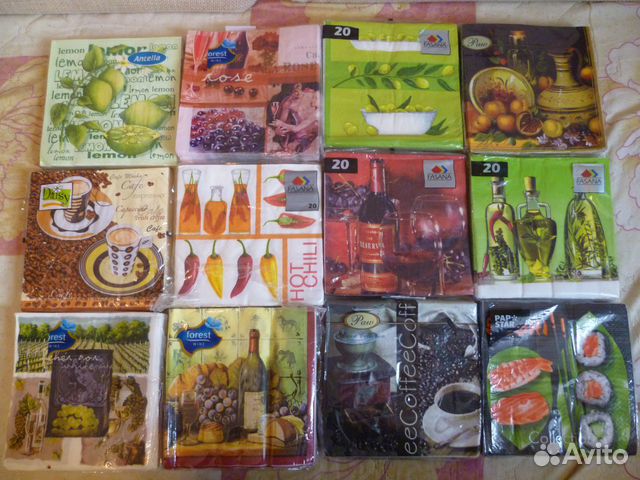 Салфетки для декупажа 33x33 см Салфетки для декупажа 33x33 см