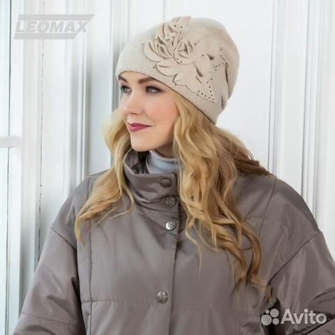 Шапка с цветком «Флоренс»