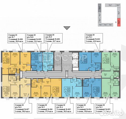 1-к квартира, 35.8 м², 9/15 эт. 1-к квартира, 35.8 м², 9/15 эт.