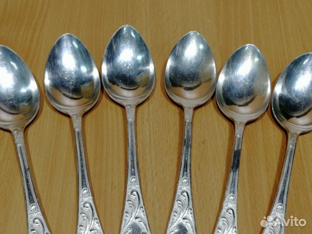 Ложки столовые набор 6шт мельхиор мнц Кольчугино