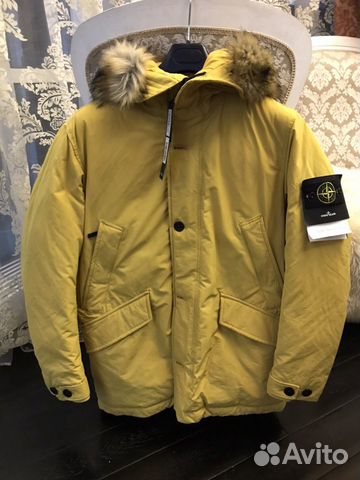 stone island micro reps down hooded jacket