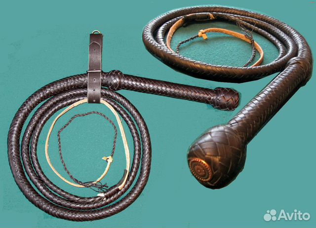 Кнут кожаный новый разной длины