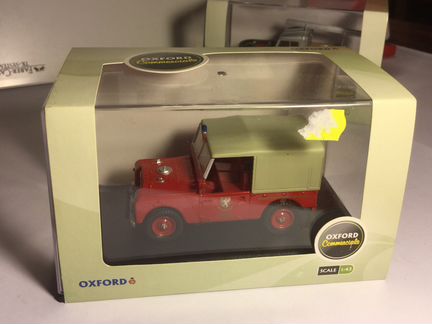 Land Rover Ленд Ровер пожарный Oxford 1:43