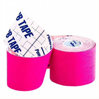 Кинезио тейп BBTape ICE 5см 5м розовый
