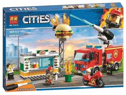 Конструктор Пожар в Бургер-кафе City