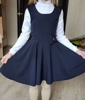 Сарафан (платье) школьный, рост 134