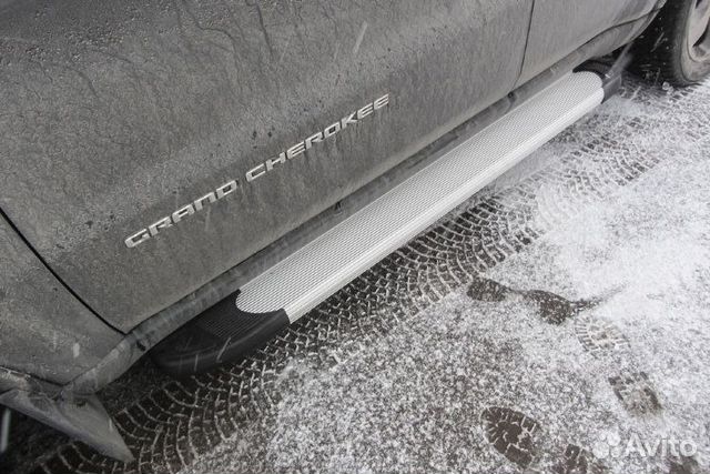 Пороги алюминиевые Jeep grand cherokee (2011)