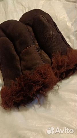 Рукавицы из овчины нат и верх и мех
